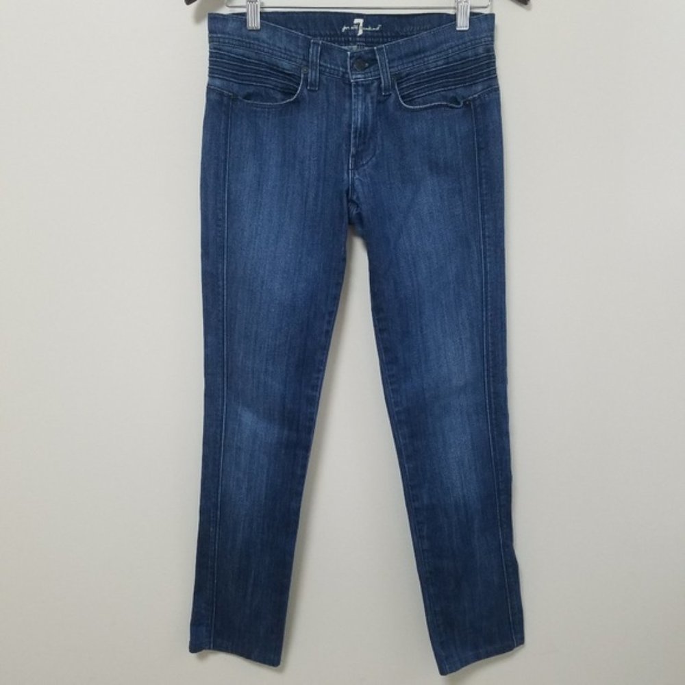 7 For All Mankind | Roxanne Dark Skinny Jeans 27